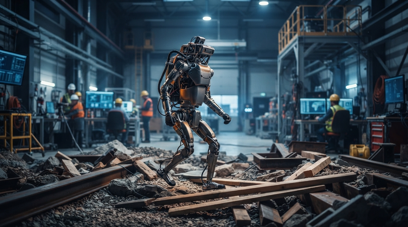 Editorial illustration for Why Embodied AI Needs Real-World Testing Hubs: Simulation Alone Can't Guarantee Safe Robots